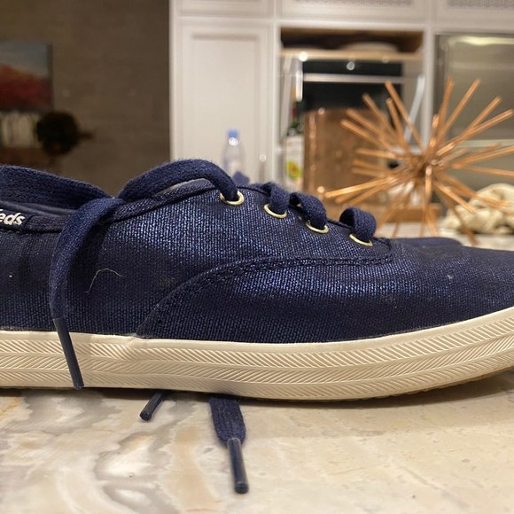 Blue Metallic Keds - Picture 5 of 8